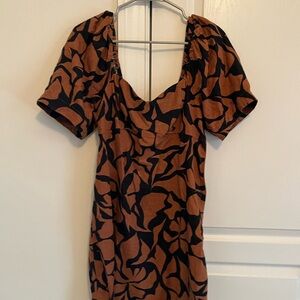 a new day Black and Brown Mini Dress